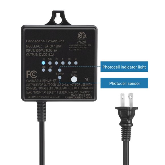 Dewenwils 60 Watt Low Voltage Transformer for Landscape Lights SKU:HOSL02A - Picture 1 of 3